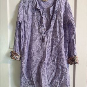 Roberta Roller Rabbit Purple Patterned Top